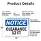 Signmission Clearance 12 Ft, 14 in W x Rectangle, Aluminum OS-2PACK-NS-A-1014-L-10662 - alternate 7